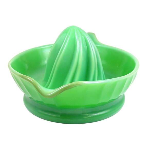 Jeannette Jadite Orange Reamer Mint Green Depression Glass Juicer - Picture 3 of 5